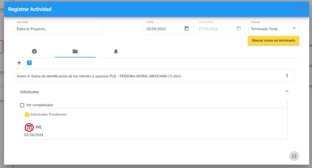 Solicitar a Documentos al cliente (3)