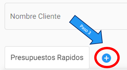 Pasos para ingresar un presupuesto rápido (2)