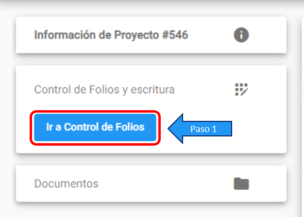 Control de Escritura y Folios