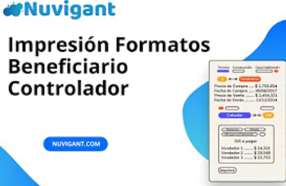 Imprimir y Personalizar Formatos de Beneficiario Controlador