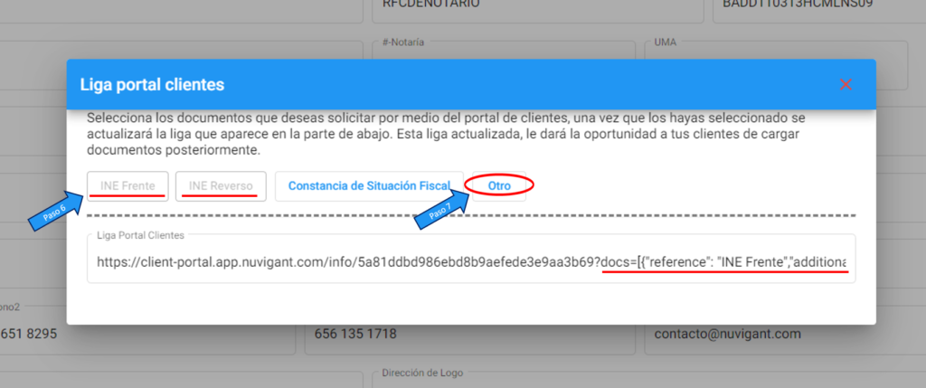 Pasos para acceder a la Liga Portal del Clientes con Solicitud de Documentos (2)