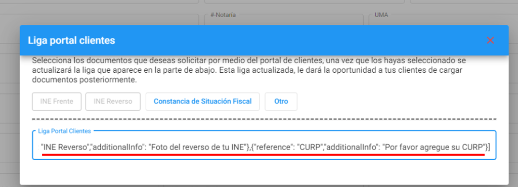 Pasos para acceder a la Liga Portal del Clientes con Solicitud de Documentos (4)