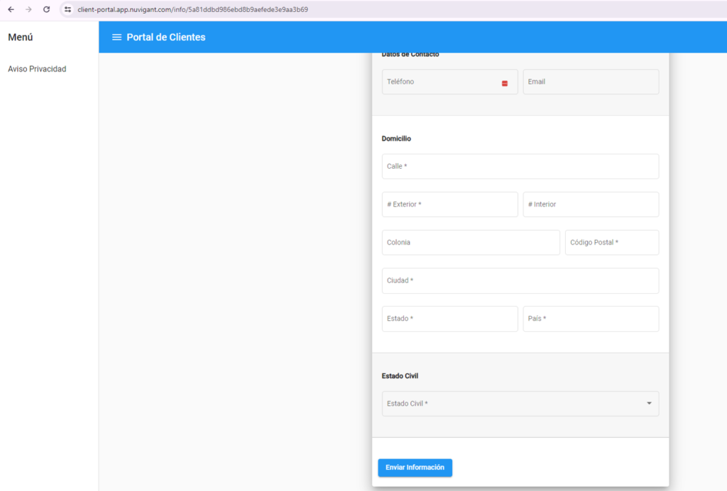 Pasos para acceder a la Liga Portal de Clientes (2)