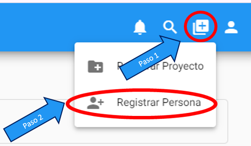 Atajo para Registrar Persona