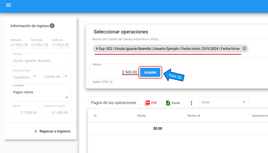 Registrar Ingresos Múltiples (5)