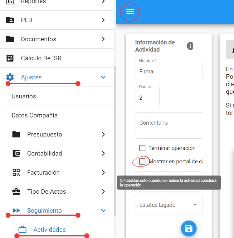 Configurar las etapas o actividades