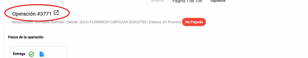 Como modificar una operación